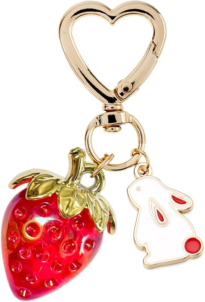 Strawberry Red Keychain 